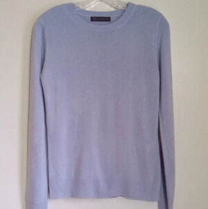 M&S Collection Cornflower blue Cashmillon side split crew jumper women's size 8